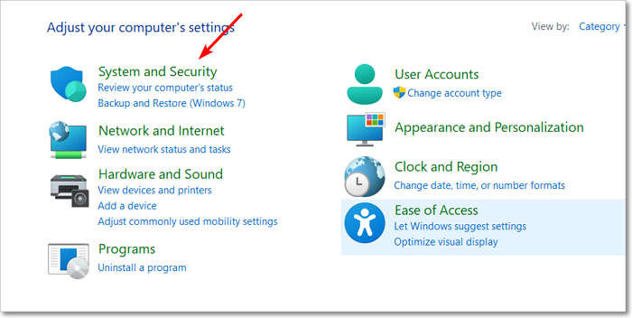 select system and security
