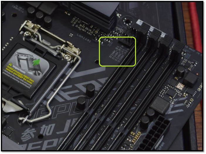 Motherboard RAM slot