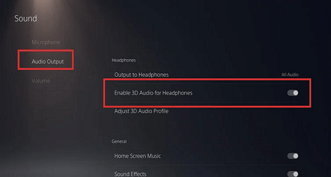 ps5 no sound error