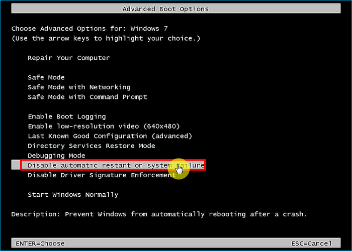 disable automatic restart-1