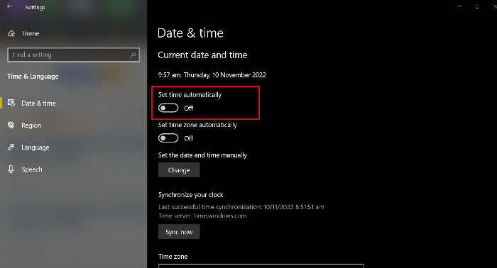 disable it