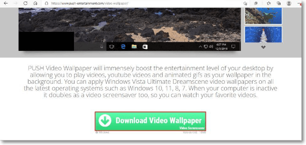 download and install push video wallpaper