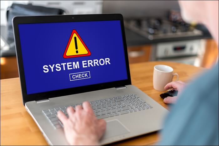 error message of boot sector virus