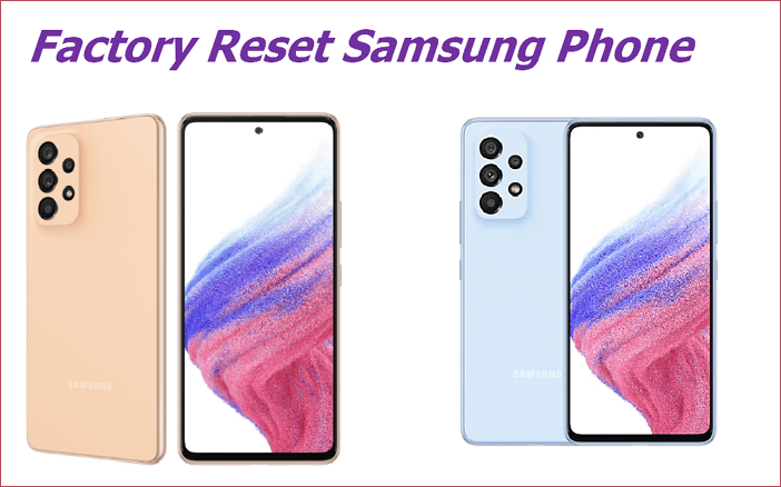 factory reset Samsung phone
