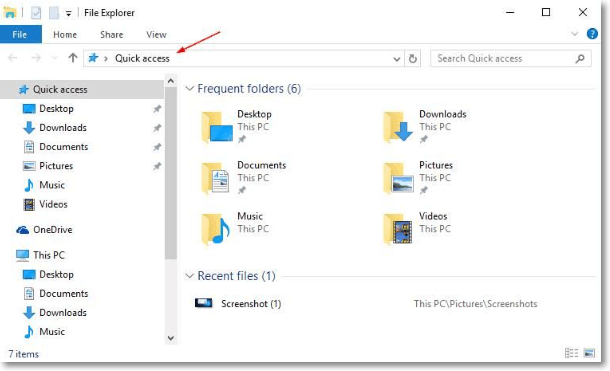 file explorer in windows