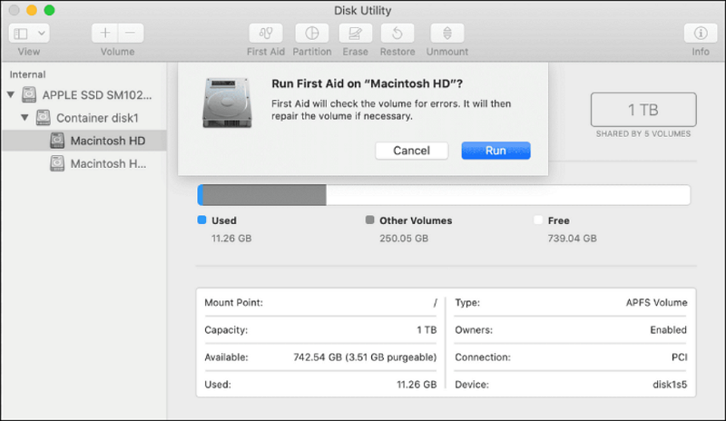 run First Aid on Mac