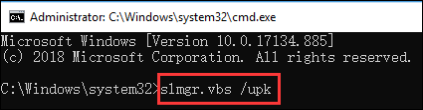 type the command and press enter