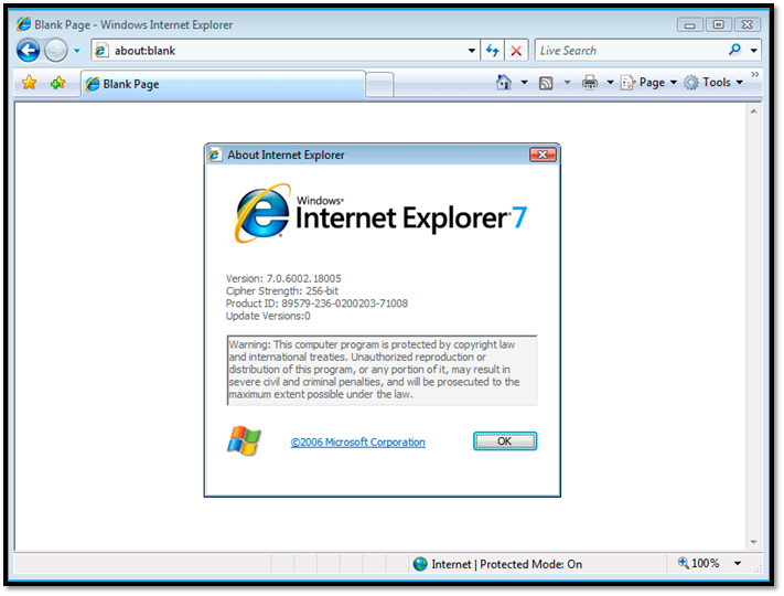 Internet Explorer 7