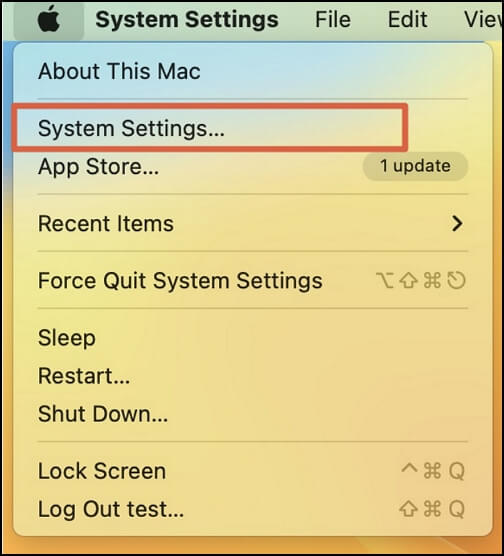 Mac System Settings