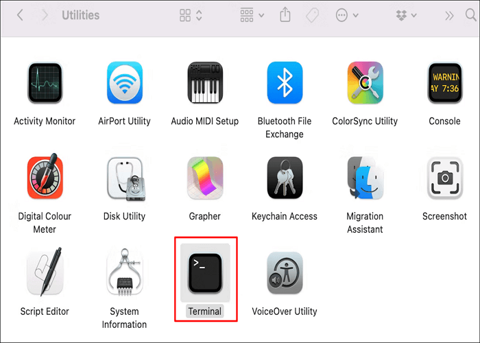 terminal on mac