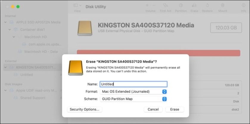 naming the drive