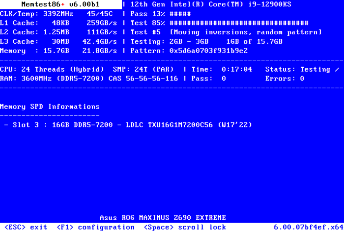 memtest tool