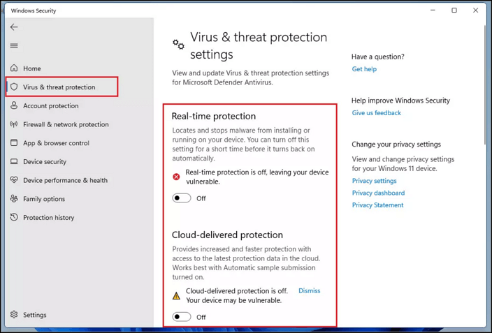 antivirus protection