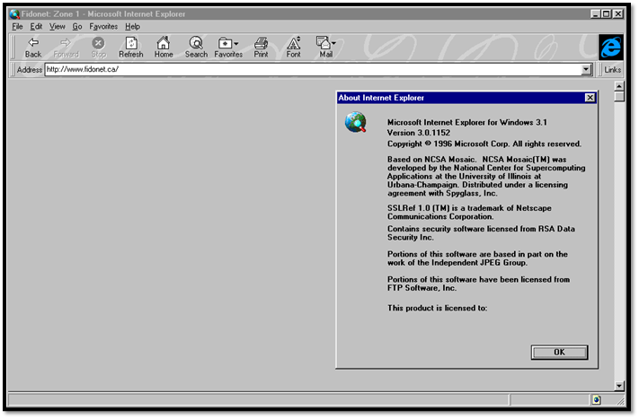 Internet Explorer 3