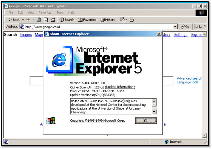 Internet Explorer 5