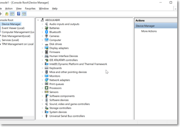 microsoft management console