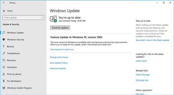 update windows