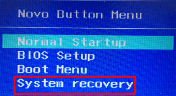 novo button menu