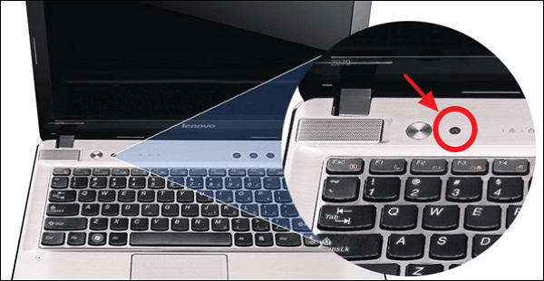novo button nears the power button