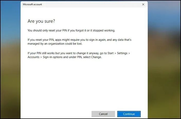 Reset Password