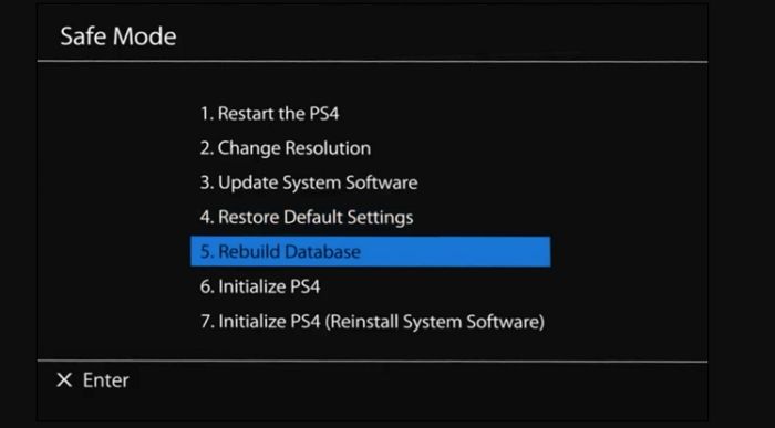 rebuild database