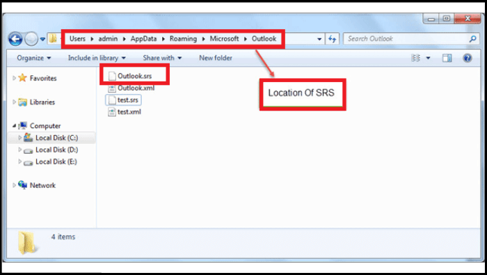 rename/reset SRS file