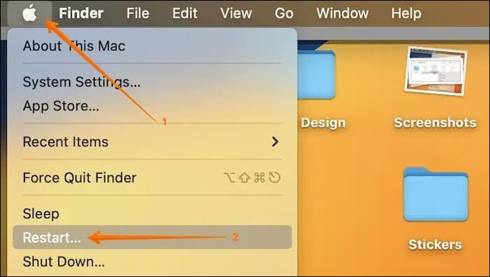 restart mac