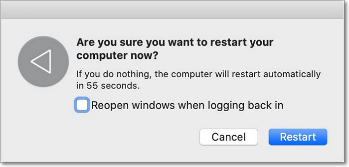 reboot your mac
