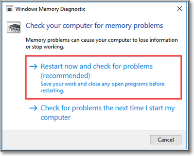 restart now and check problems