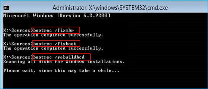 run bootrec command