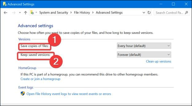 select save copies of files