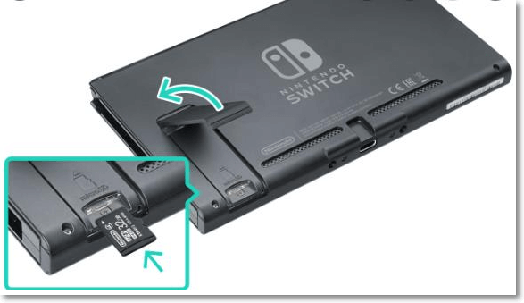 sd card slot on switch