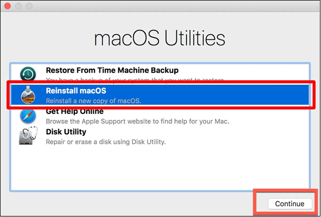 reinstall macOS