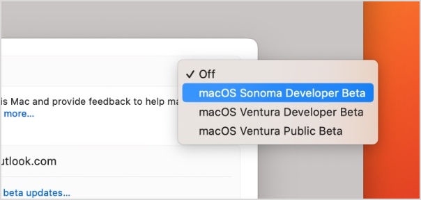 download macOS Sonoma Developer Beta