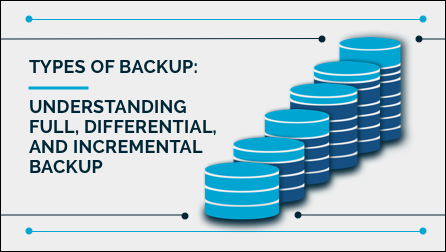 full, incremental and differential backup