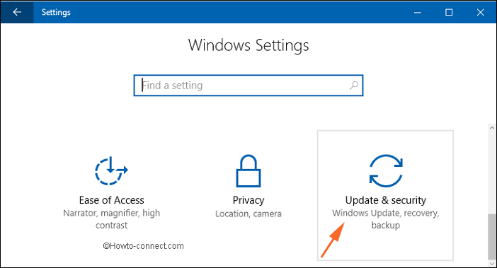 update security settings