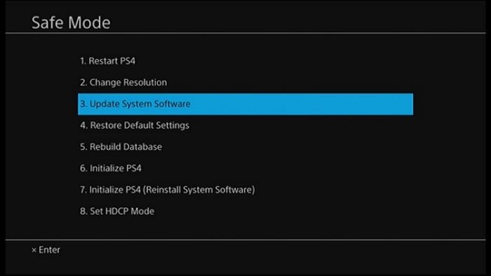 choose system update