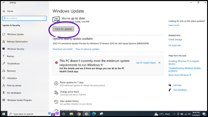 update windows-2
