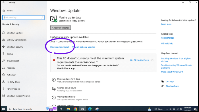 update windows-3