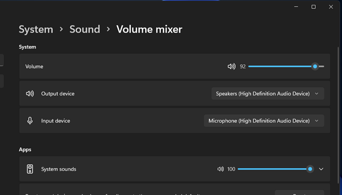 volume mixer