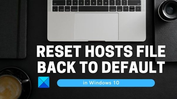 reset host file back to default