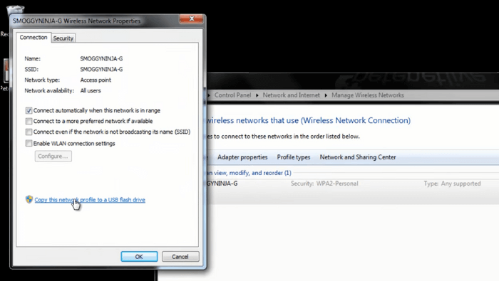 backup wireless network profile to usb-1