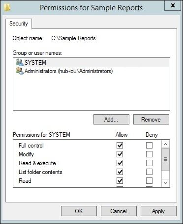 ntfs permissions