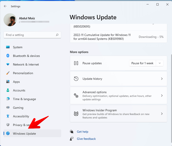 Check Windows update.