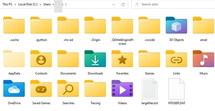 windows users folder