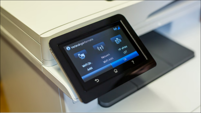 Wireless Icon on your Touch Screen Printer