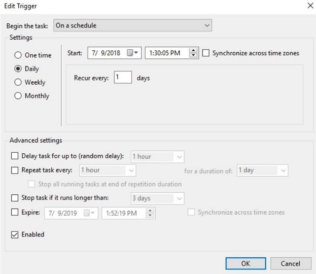 system restore points missing windows 10