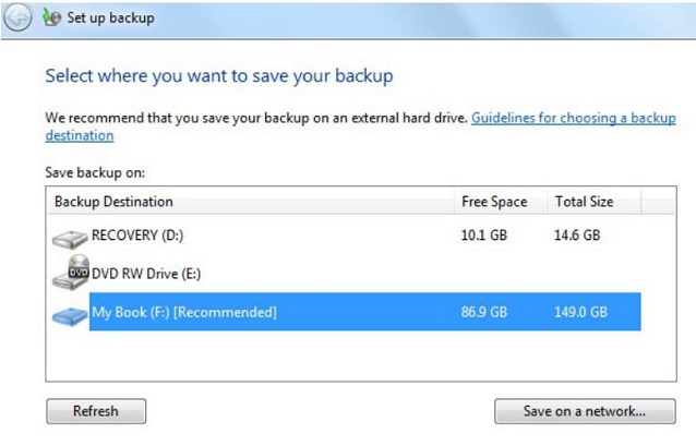 windows backup windows 7