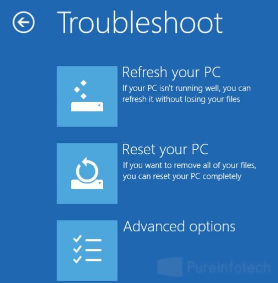 your pc ran into a problem and needs to restart win 8