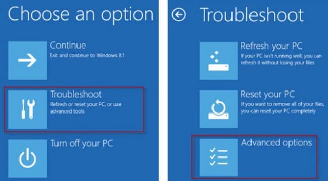 your pc ran into a problem and needs to restart windows 8 solution